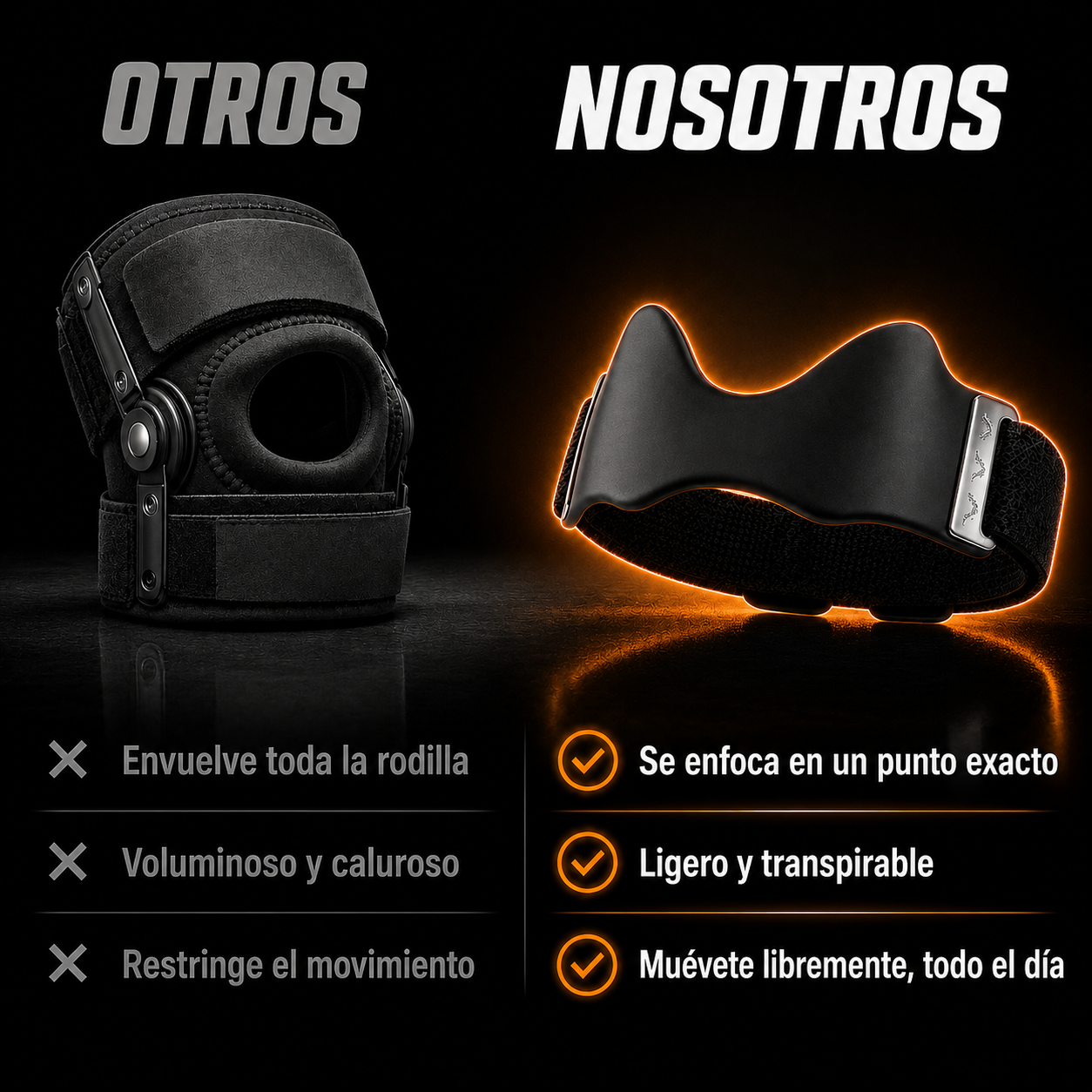 Correa de Soporte de Rodilla de Precisión